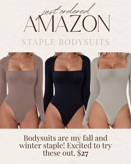 Such a good bodysuit from Amazon! Comes in tons of colors & perfect for layering for fall #founditonamazon

#LTKSeasonal #LTKstyletip #LTKworkwear