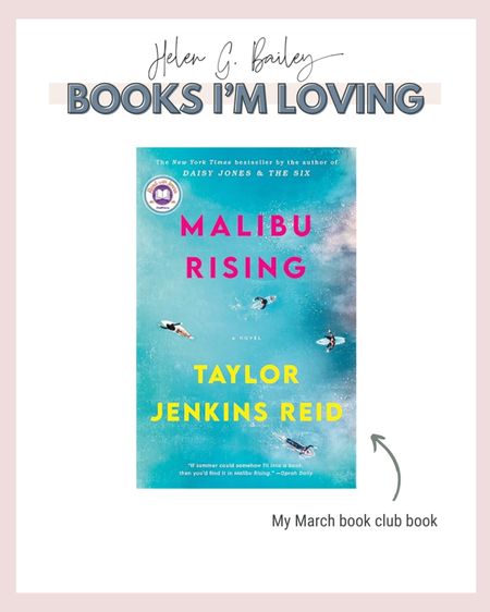 Books I'm loving! Malibu Rising is my March book club book. 

#LTKfindsunder50