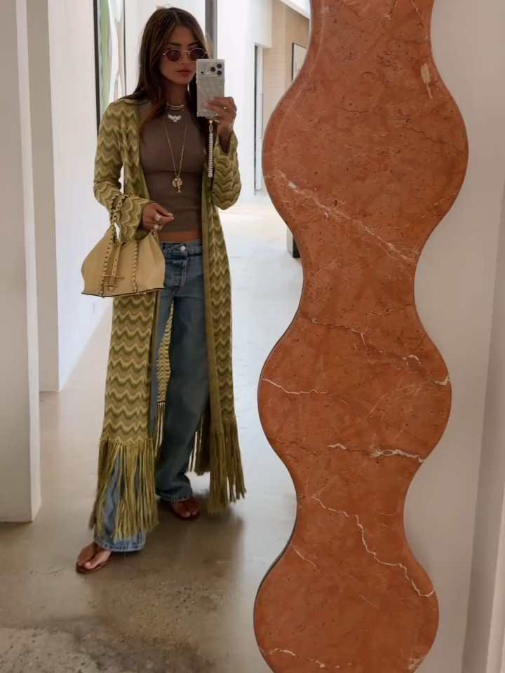 An easy mix of summer layers, relaxed denim, and statement texture for that effortless elevated casual look. 💚✨

summer layers
elevated casual
boho chic
relaxed denim
neutral outfit
summer outfit 

 #LTKgrwm #LTKootd #LTKSeasonal