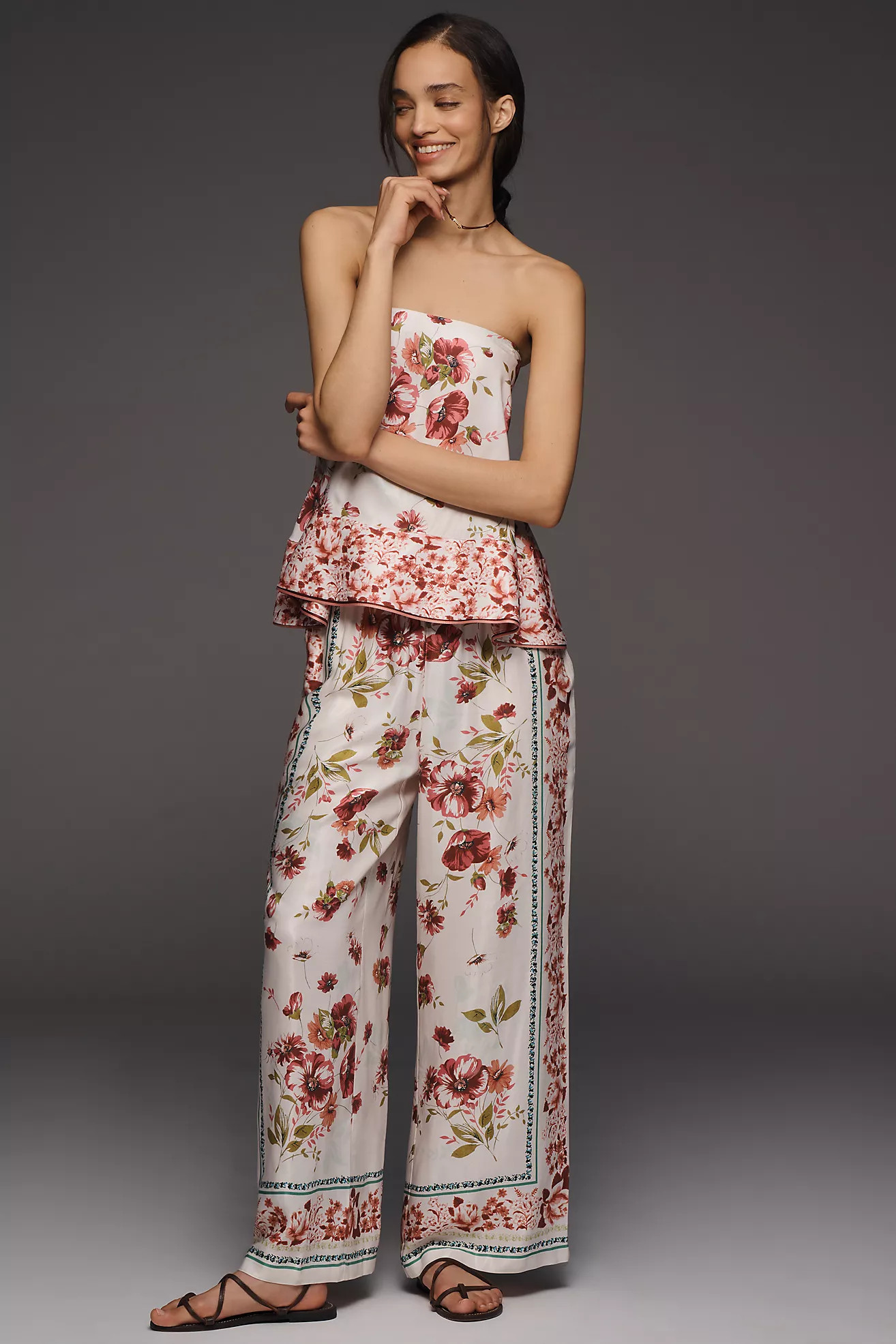 Brooklin Wide Leg Track Pants by Maeve | Anthropologie (US)