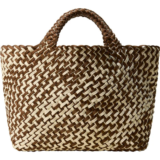 NAGHEDI | St. Barths Medium Tote Double Weave, Carmel | Maisonette | Maisonette
