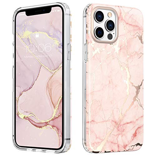 MATEPROX Protective Cover Compatible iPhone 12 Pro Case/iPhone 12 Marble Case, Hard PC Back Anti-... | Amazon (UK)