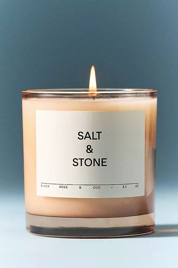 Floral Black Rose & Vetiver Candle | Anthropologie (US)