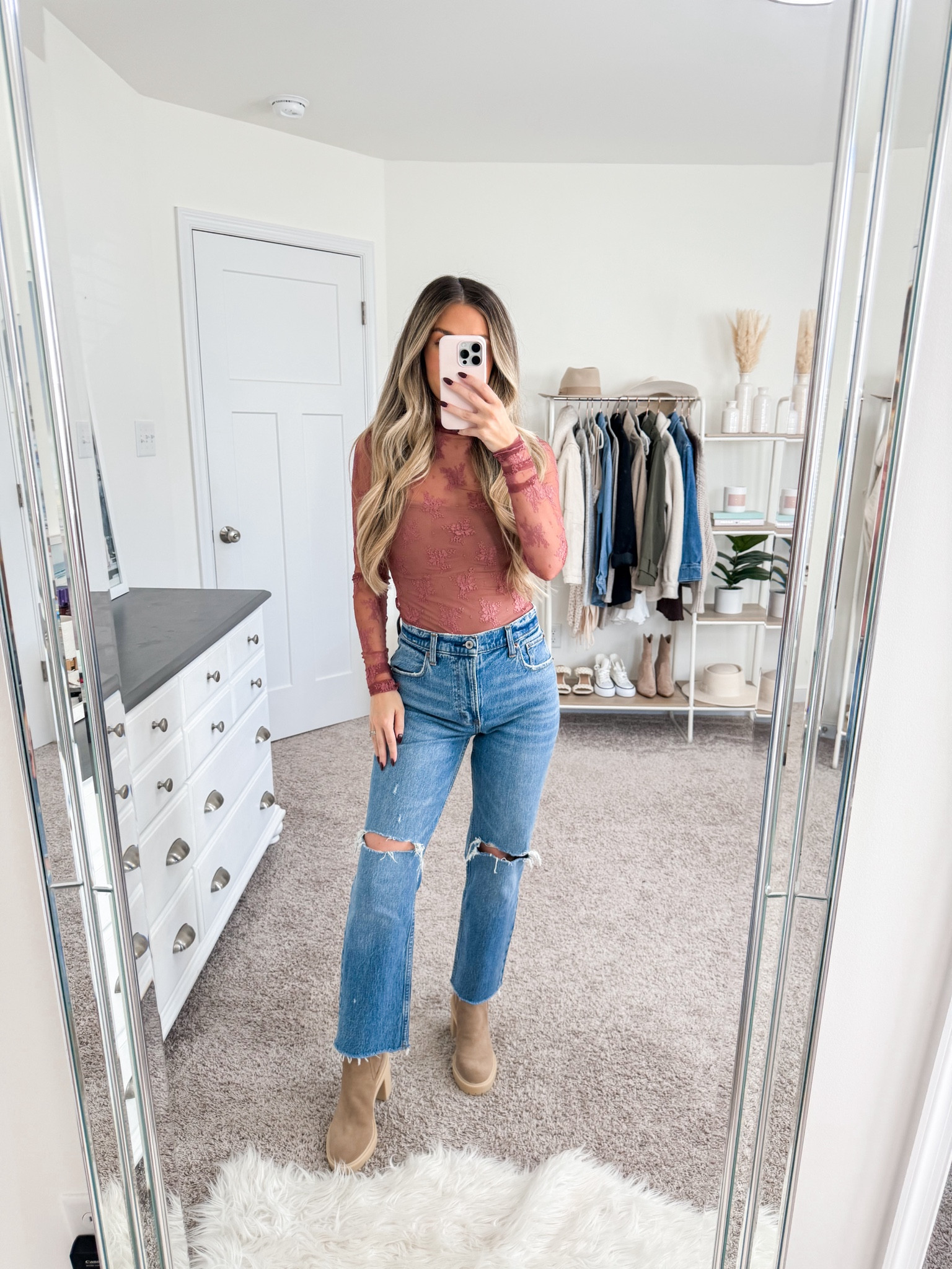 Casual fall outfit 
- free people top: xs 
- Abercrombie jeans: 26 extra short for a cropped length 
- dolce vita boots: true to size 

#LTKFindsUnder50 #LTKStyleTip #LTKFindsUnder100