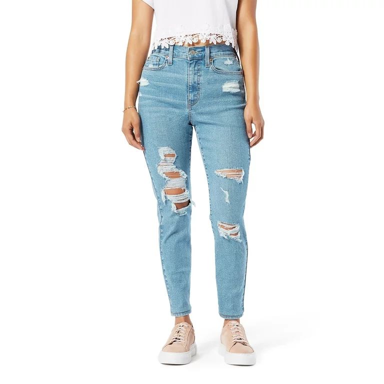 Signature by Levi Strauss & Co. Juniors' Mom Jeans | Walmart (US)