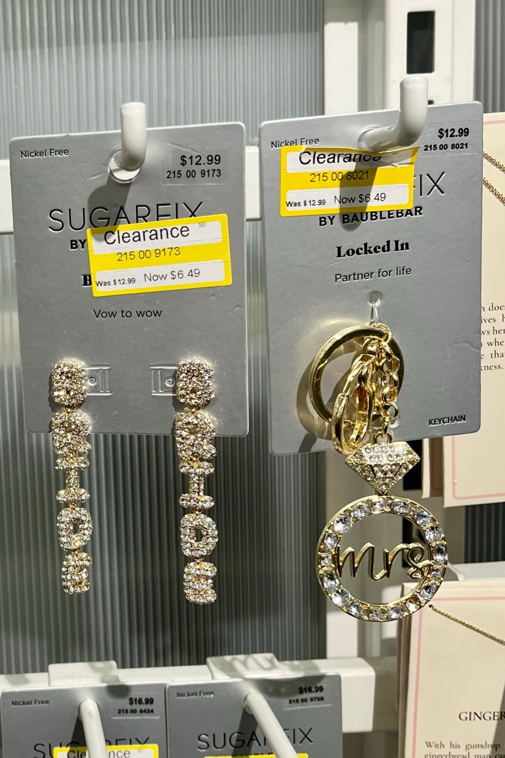 Bachelorette bridal earrings and a cute keychain are on clearance at Target right now. 

Prices are discounted online and in-store but are slightly cheaper in-store in my area. 

#LTKFindsUnder50 #LTKWedding #LTKSaleAlert