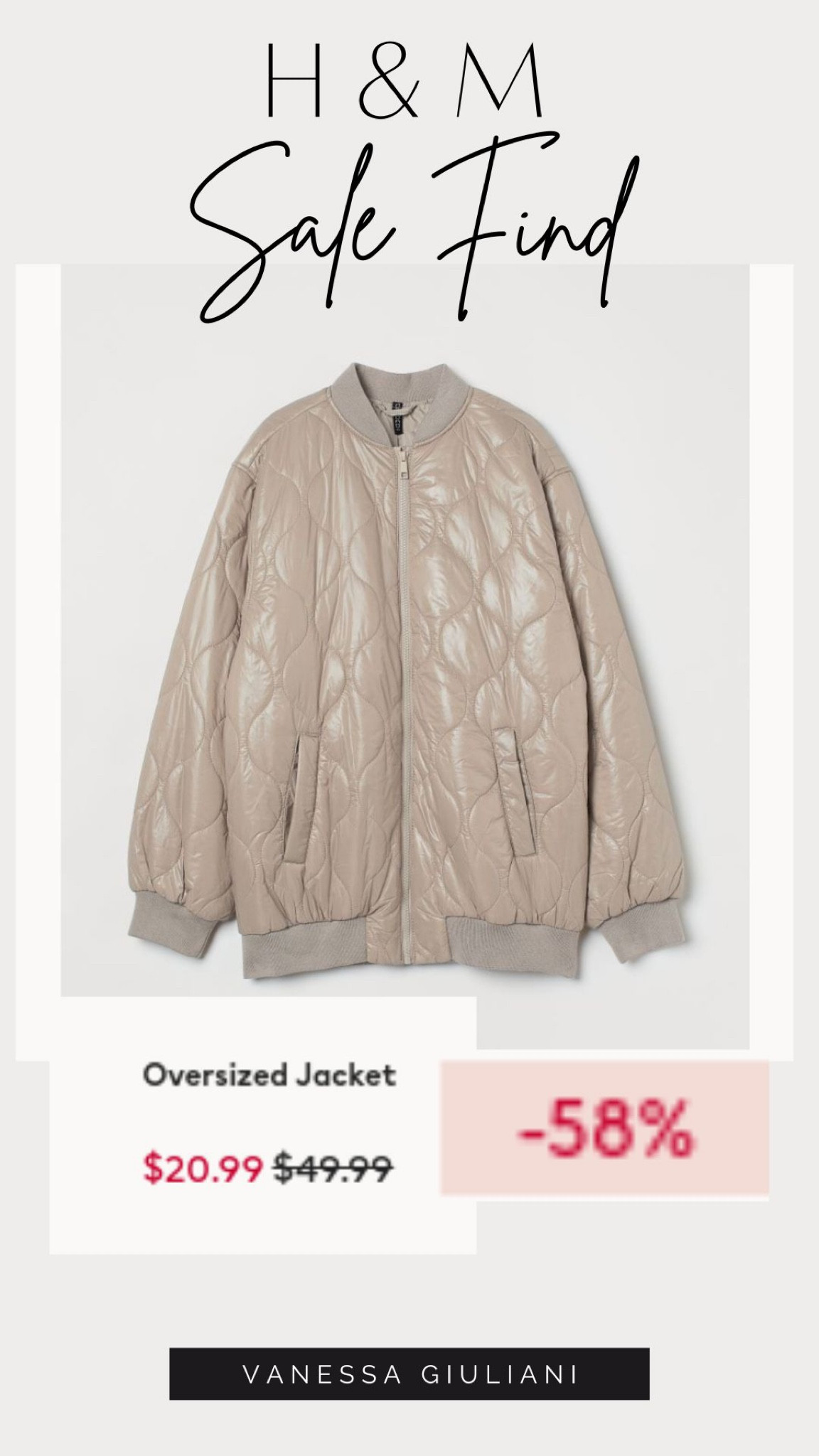 Shop this H&M quilted Oversize jacket now at 58% off.

#LTKstyletip #LTKsalealert #LTKSeasonal