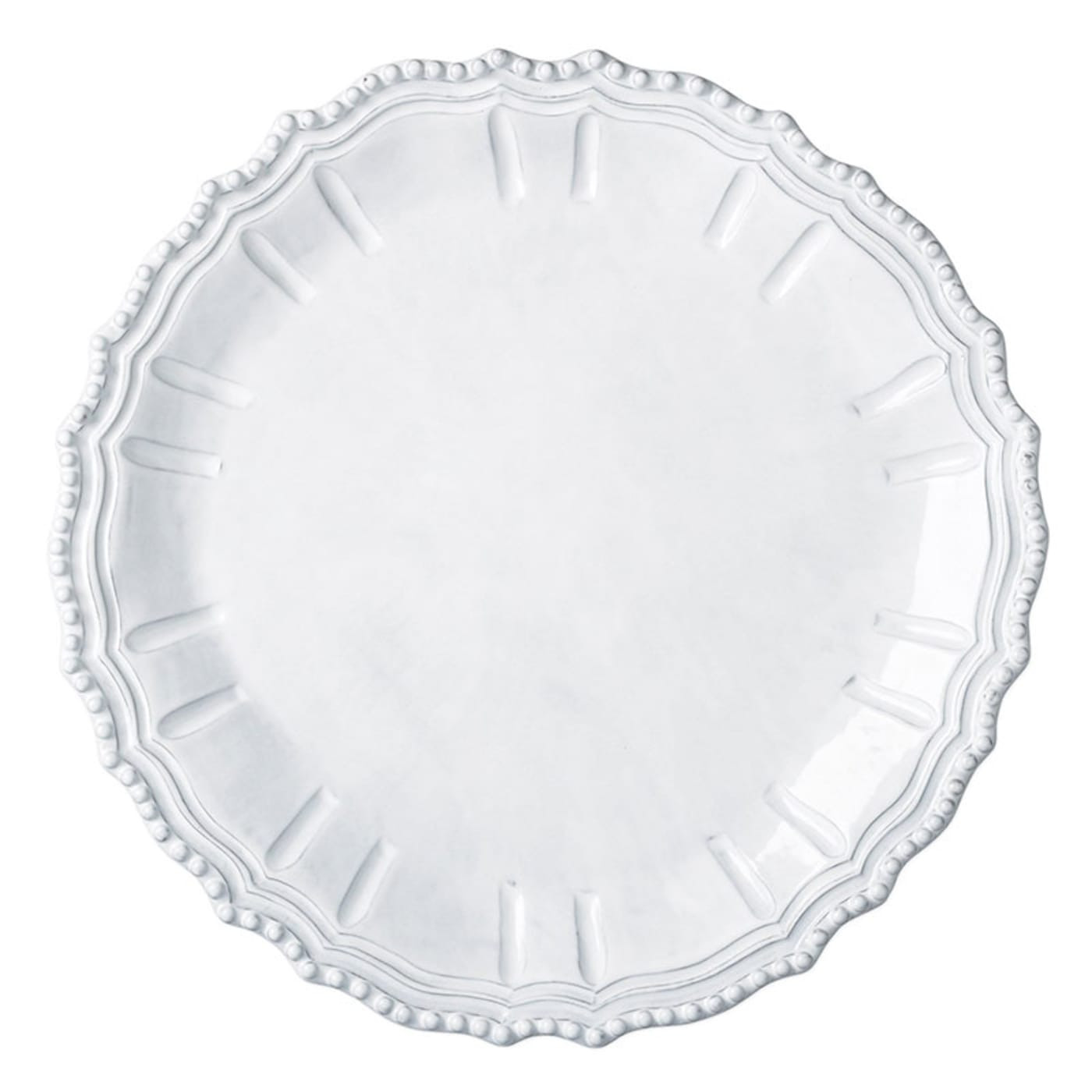 Incanto Baroque Round Platter - White | The Company Store