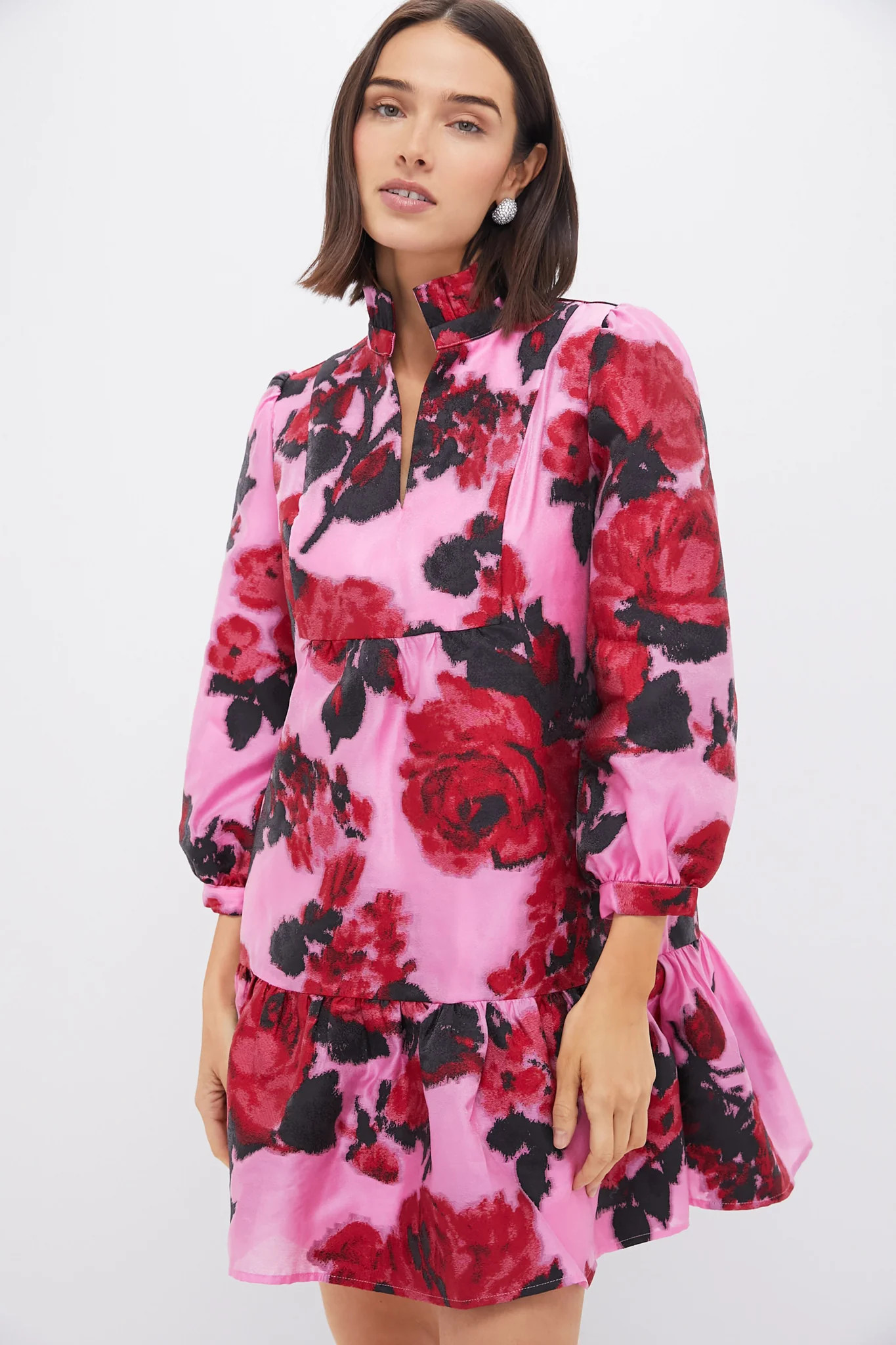 Cerise Blossom Jacquard Palmerston Dress | Tuckernuck (US)