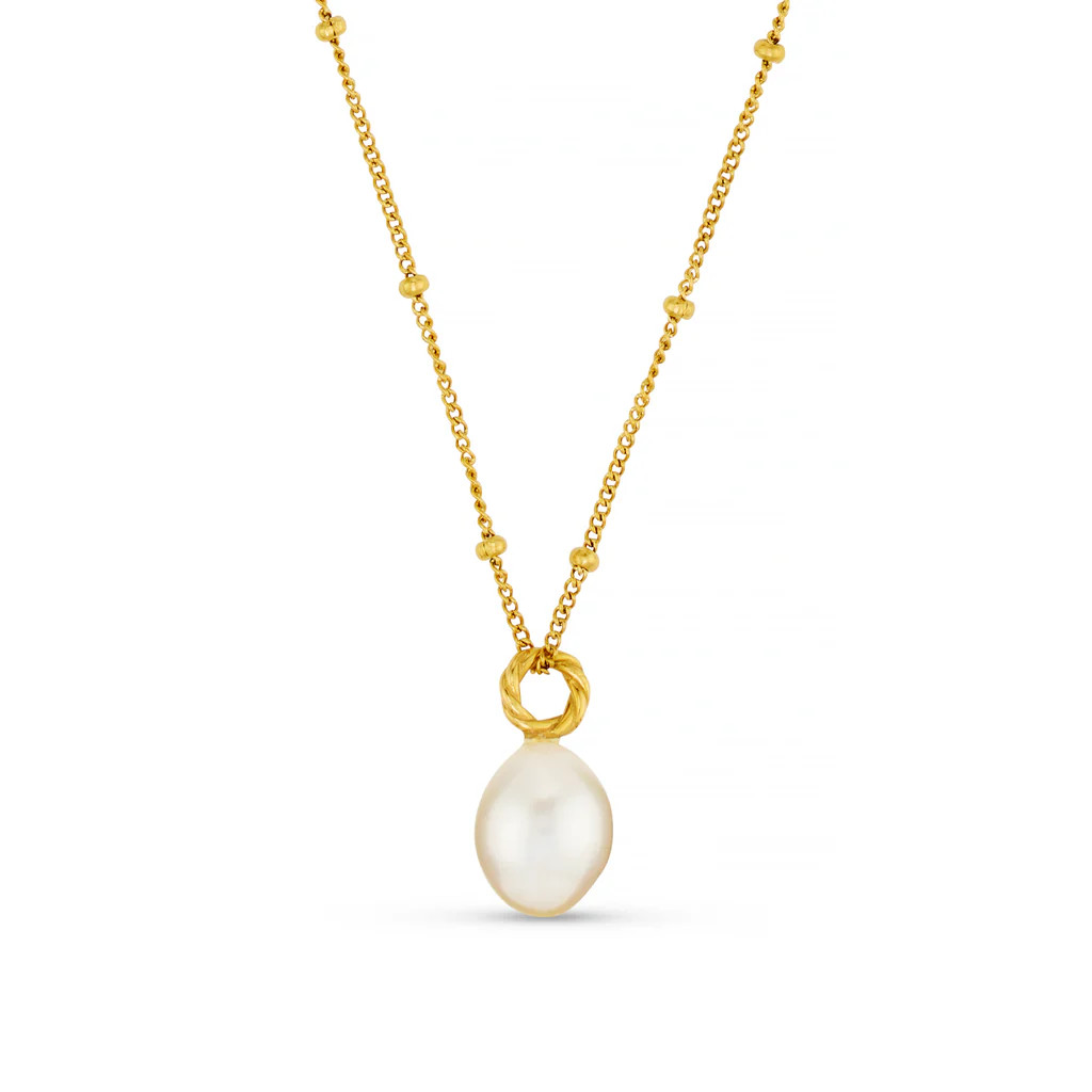 LUXE Rope Pearl Drop Necklace | Orelia