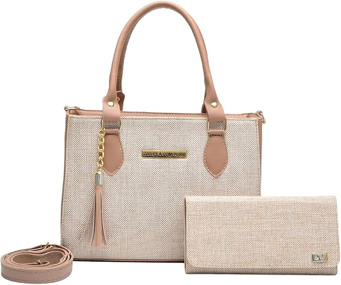 Bolsa Feminina Com Carteira Em Couro Ecologico | Amazon (BR)