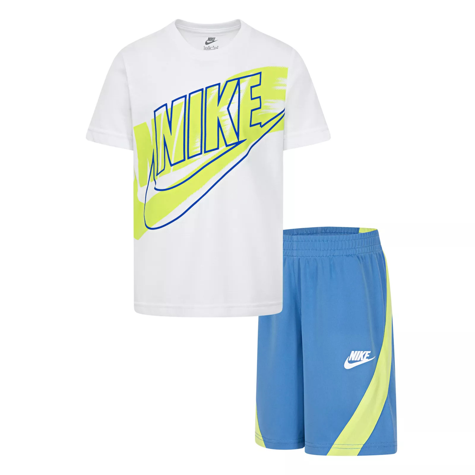 Boys 4-7 Nike Dri-FIT T-shirt & Shorts 2-Piece Set, Boy's, White | Kohl's