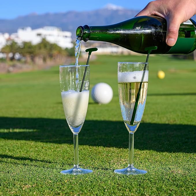 Coffee and Cocktail Stirrers, Reusable Plastic Drink Stirrer Sticks, 24 Swizzle Sticks, Use as a ... | Amazon (US)