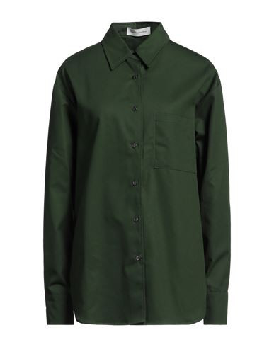 The Frankie Shop Woman Shirt Green Size XS Cotton | YOOX (US)