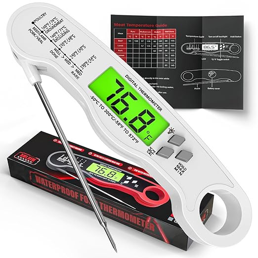 Meat Thermometer Digital - Fast Instant Read Food Thermometer for Cooking, Candy Making, Outside ... | Amazon (US)