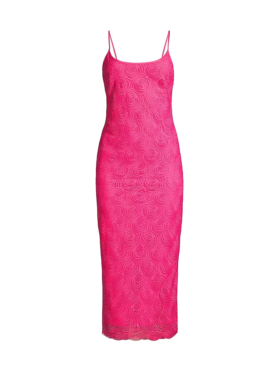 Donna Karan New York Circular Lace Slip Midi-Dress | Saks Fifth Avenue