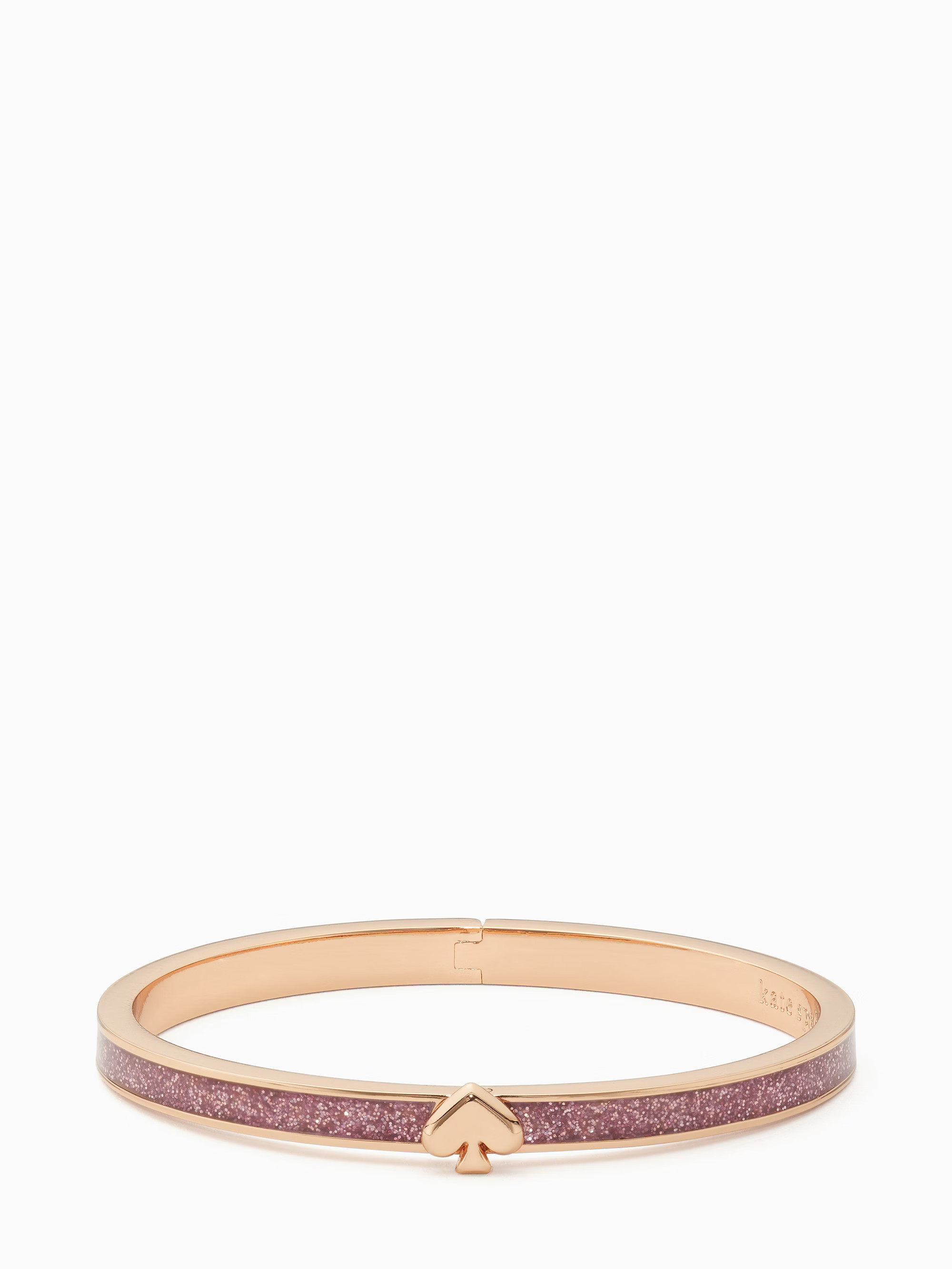 Everyday Spade Glitter Enamel Hinged Bangle | Kate Spade Outlet