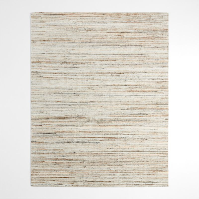 Antwerp Performance Handwoven Oatmeal White Area Rug 8'x10' | Crate & Barrel