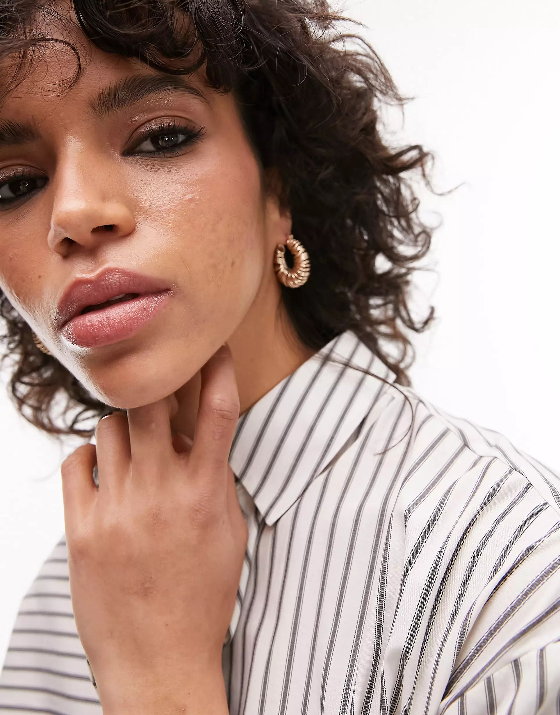 Topshop 14k gold plated coil hoop earrings | ASOS (Global)