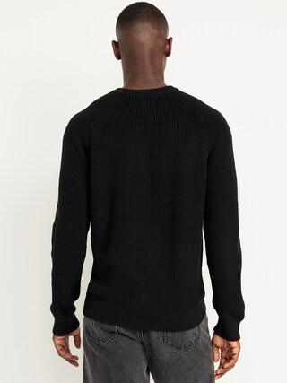 Crew-Neck Shaker-Stitch Sweater | Old Navy (US)