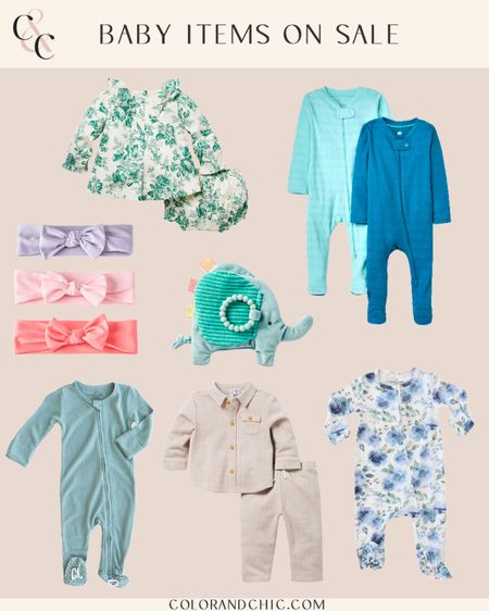 Baby items on sale including footies, bows, outfits and more! All from different retailers and prices 

#LTKstyletip #LTKsalealert #LTKbaby