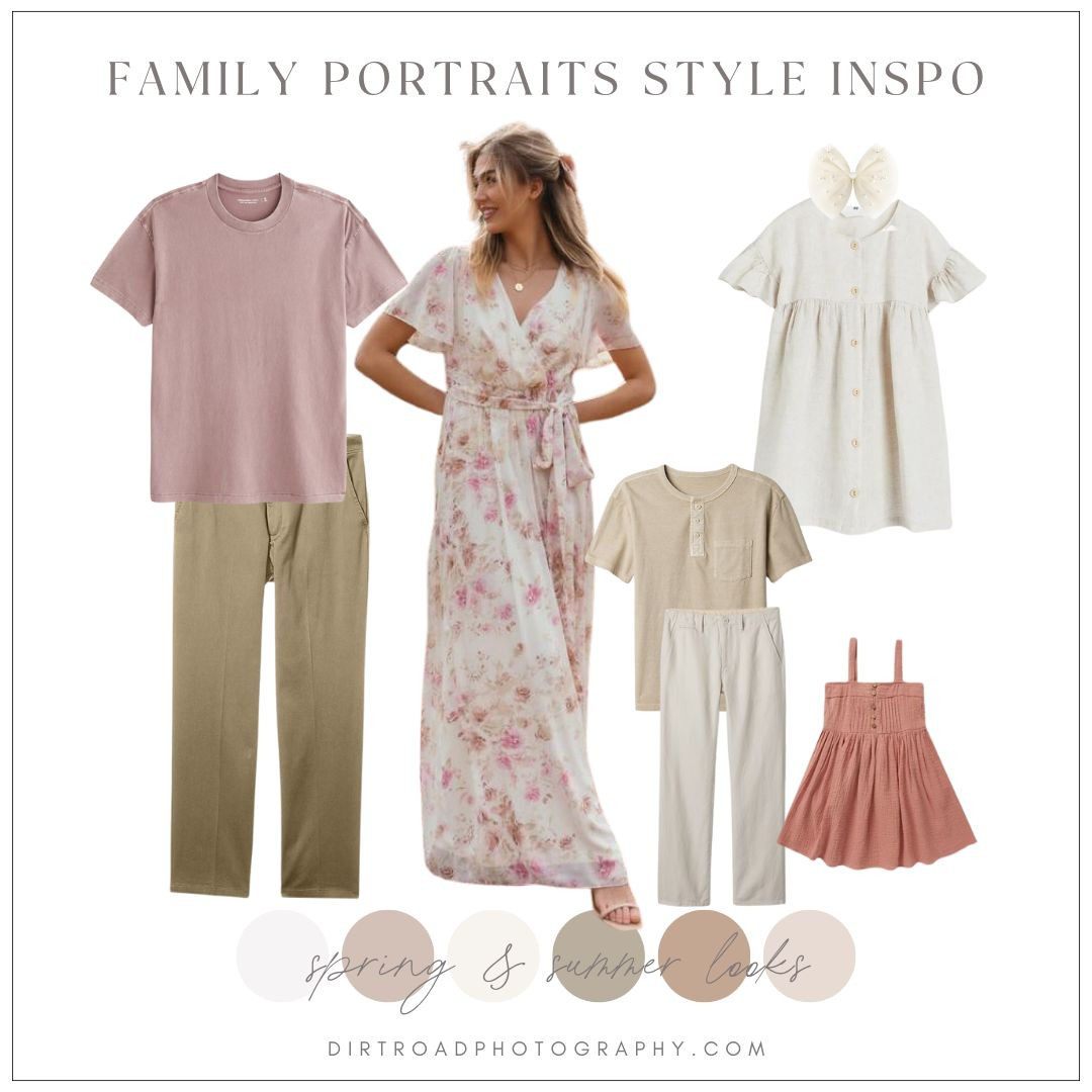 Looking for outfit ideas for family pictures? This soft and neutral color palette is perfect for spring and summer family photo sessions! Featuring light blush, cream, and earthy tones, these coordinated looks are ideal for capturing timeless, airy portraits. Whether you're planning what to wear for spring pictures or searching for family photo outfit inspo, this style board makes coordinating easy and beautiful.

Shop the look to take the stress out of planning what to wear for your next photo session!

#familyphotooutfits #whattowearforpictures #springfamilyphotos #familyphotoinspo #outfitideasforphotos #ltkfamily #ltkspringstyle 

 #LTKStyleTip #LTKKids #LTKFamily