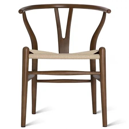 Tomile Ash Wood Hans Wegner Wishbone Chair for Dining Room Y Chair Solid Wood Dining Chairs Rattan A | Walmart (US)