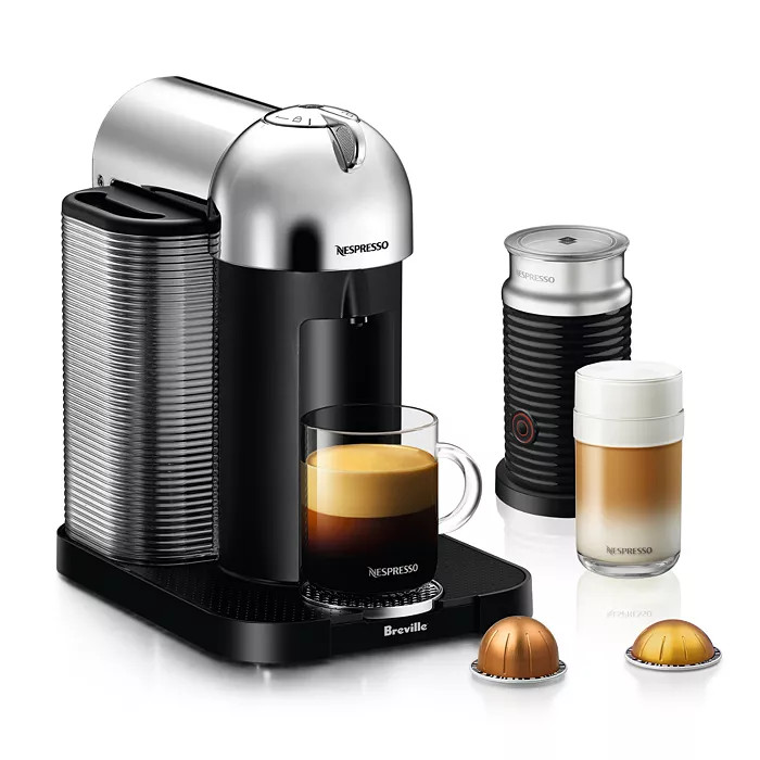 Nespresso Vertuo by Breville with Aeroccino Milk Frother, Pure Chrome Back to Results - Bloomingd... | Bloomingdale's (US)