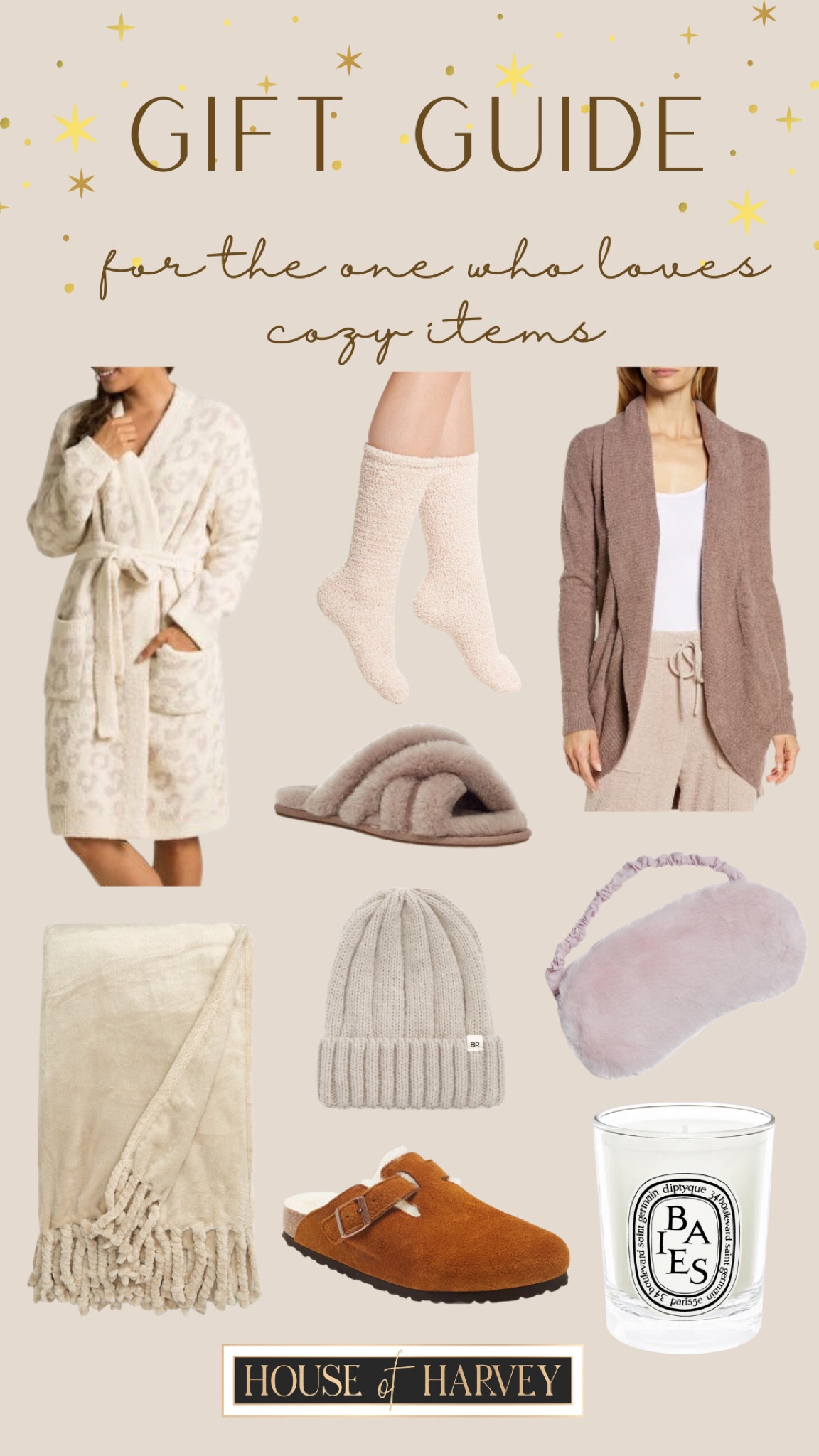 GIFT GUIDE
For the one who loves cozy things! 

Holiday style, style tip, gift guide, cozy, sweater, cardigan, robe, socks, slippers, sleep mask, beanie, blanket, candle, socks 

#LTKstyletip #LTKSeasonal #LTKHoliday