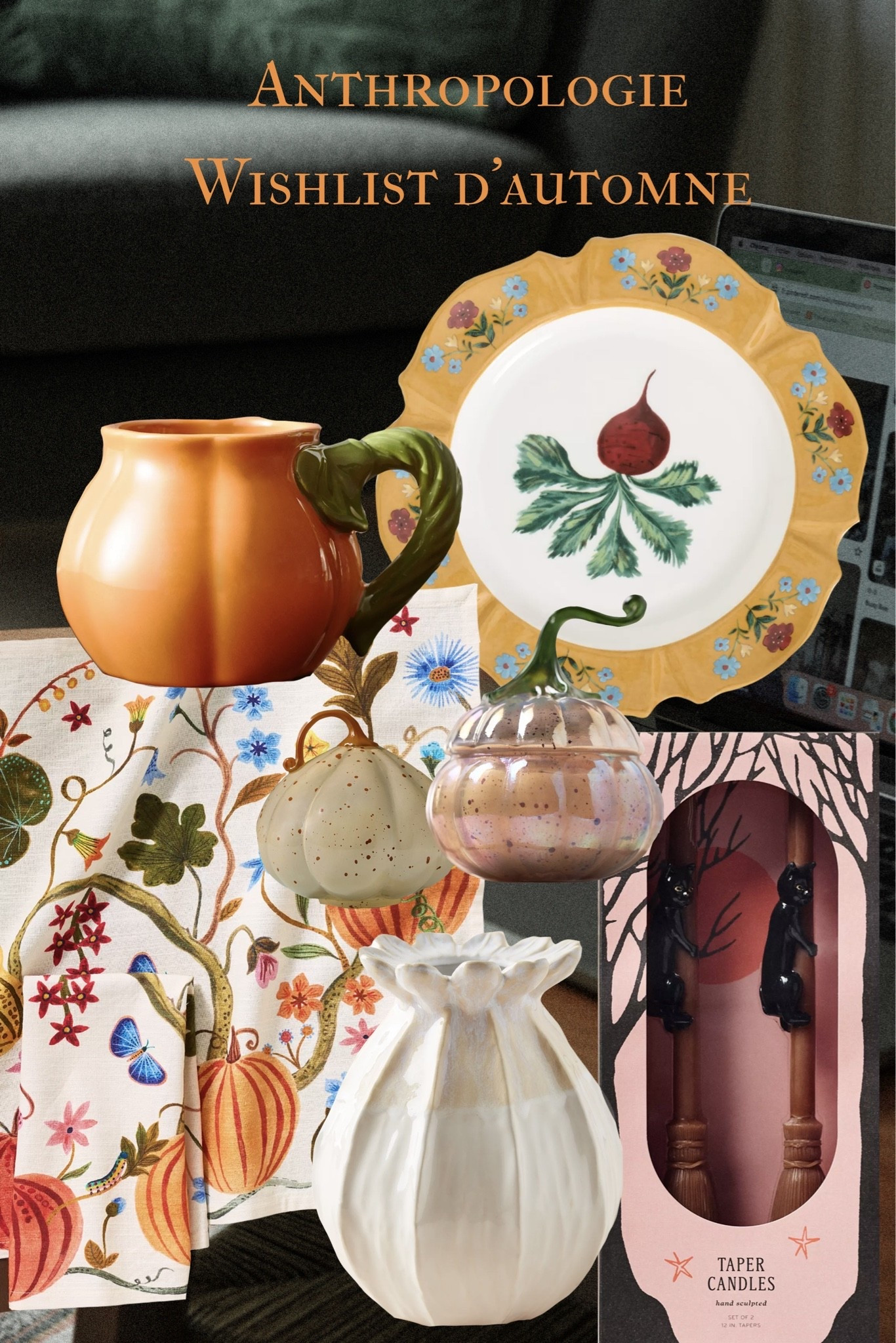 Wishlist d’automne 🍁
Chez Anthropologie disponible en France. 
7 objets cosy parfait pour l’automne. 
#falldecor #decorationautomne #deco #anthropologie

#LTKfrance #LTKhome #LTKgiftguide