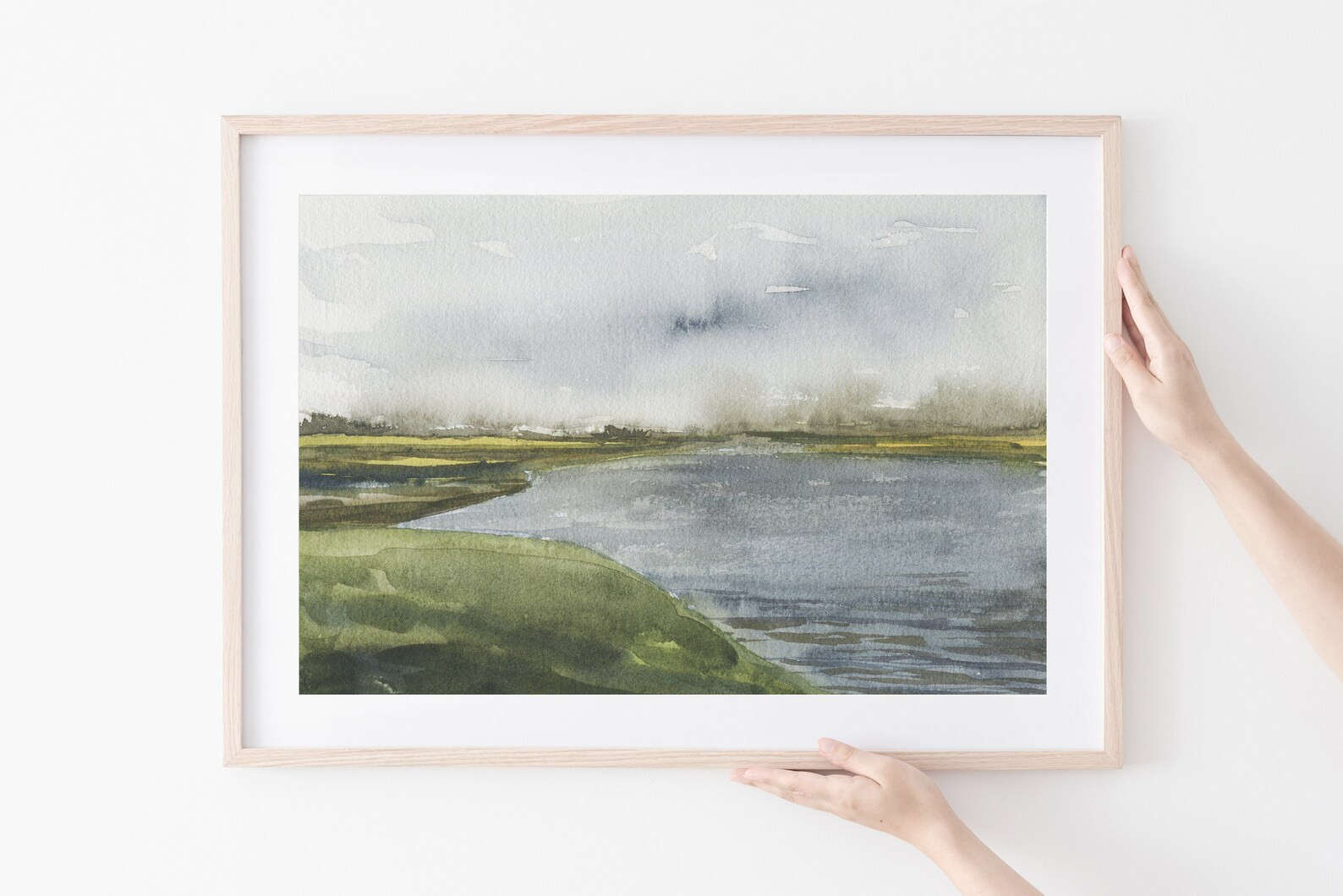 Watercolor Landscape Print,Printable Landscape,Instant Download,Green Landscape,Printable Art,Nat... | Etsy (US)