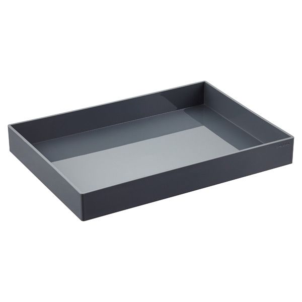Dark Grey Poppin Accessory Trays | The Container Store