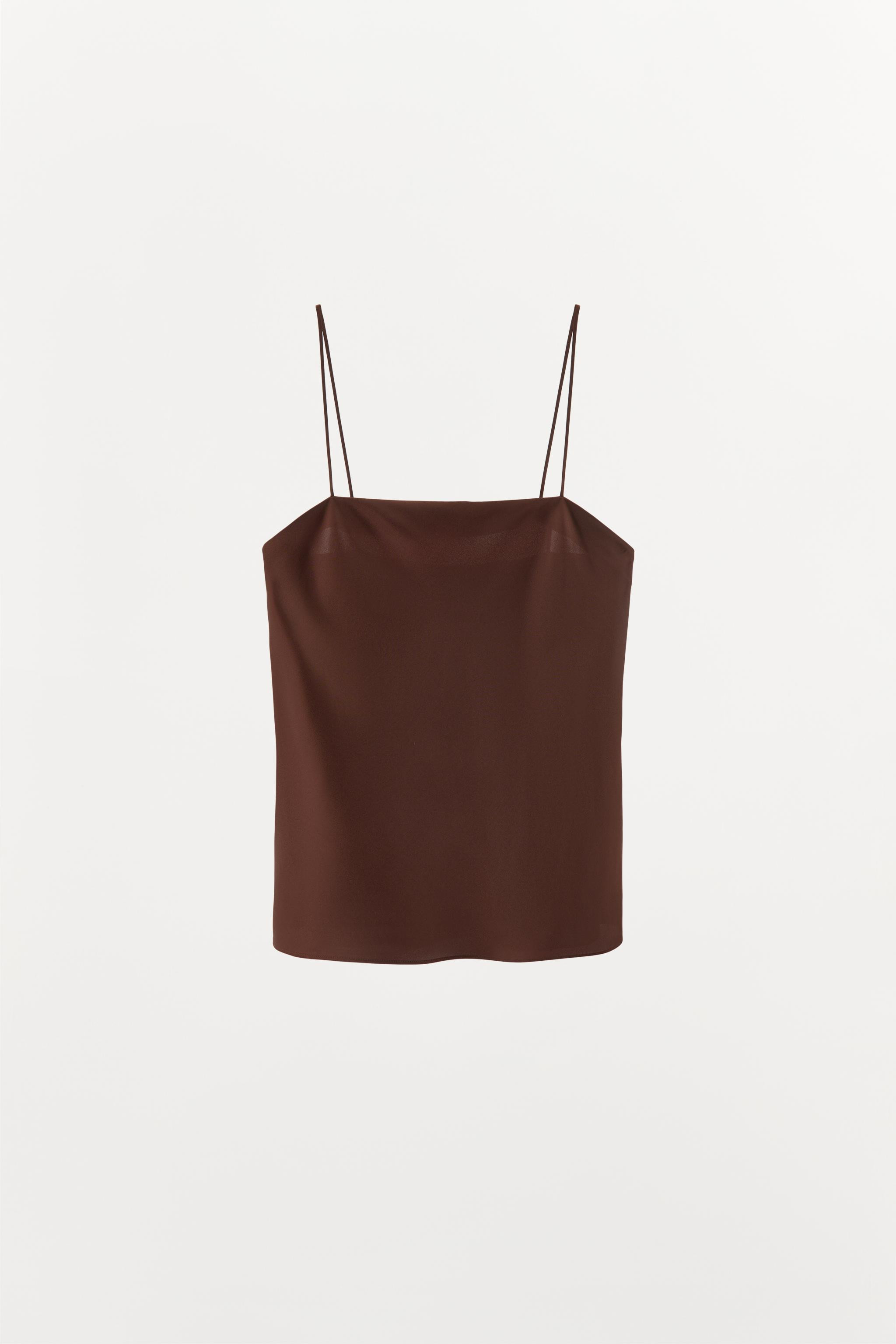 SILK STRAPPY TOP | Zara US