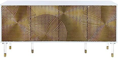 Meridian Furniture Bellissimo Collection Modern | Contemporary Lacquer Sideboard/Buffet Tipped Ac... | Amazon (US)