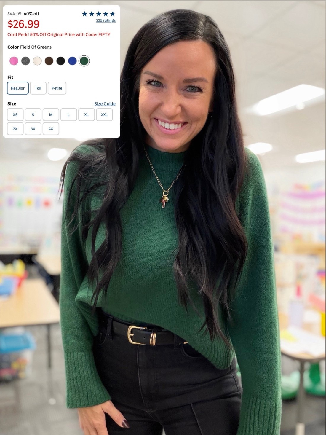 Soft loose sweaters 40% off! (50% off for Old Navy cardholders!!) I sized down to an XS. Comfy fit and stretches with wear. Lots of cute colors.


Christmas sweater, holiday outfit, green sweater, old navy sale alert  

#LTKHoliday #LTKSaleAlert #LTKOver40