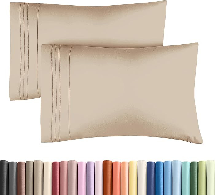 Queen Pillow Cases Set of 2 - Ultra Soft Hotel Quality Pillowcase Covers - Comfy, Cozy & Wrinkle ... | Amazon (US)