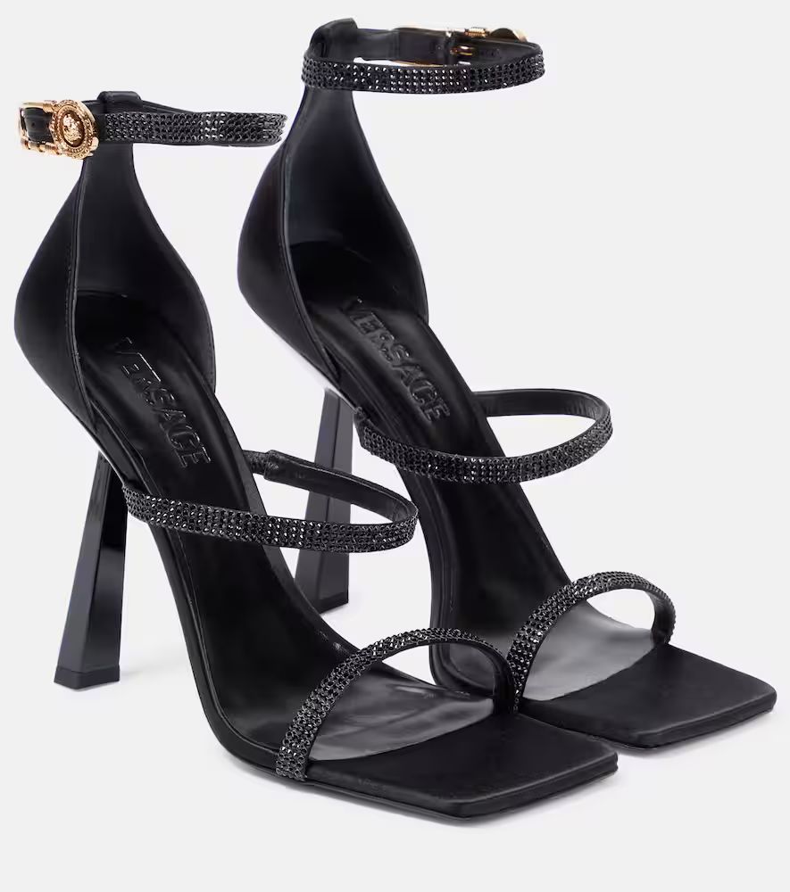 Fendace embellished satin sandals | Mytheresa (US/CA)