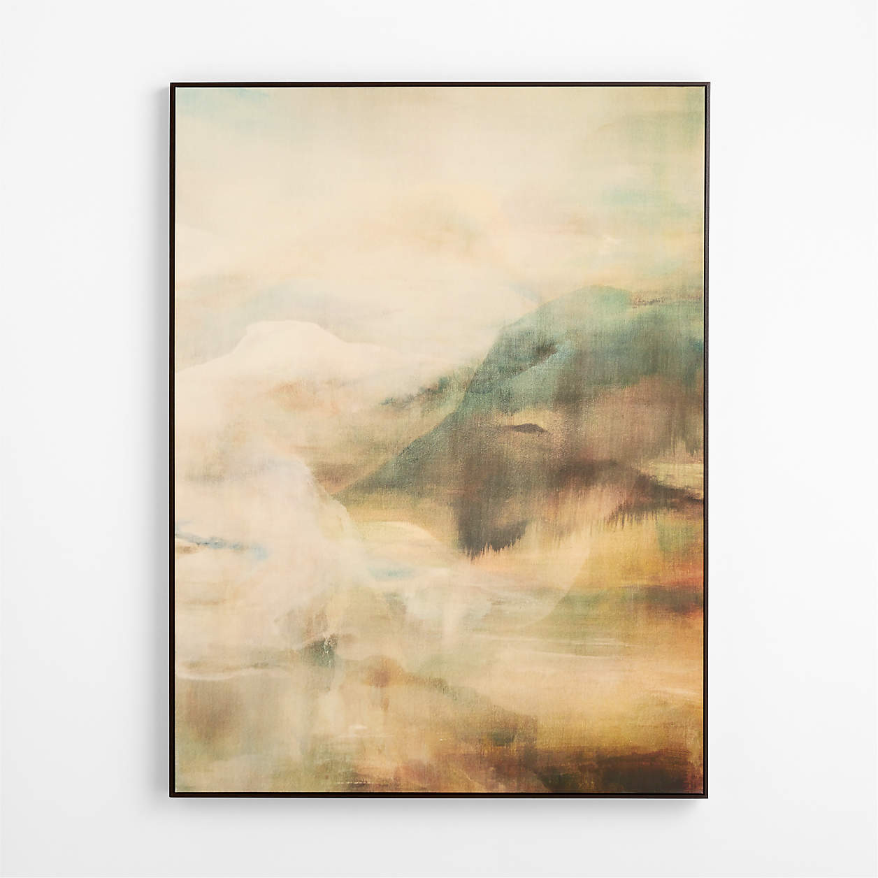 Sea Cliffs by Hope Bainbridge 49" x 65" Framed Wall Art Print | Crate & Barrel | Crate & Barrel