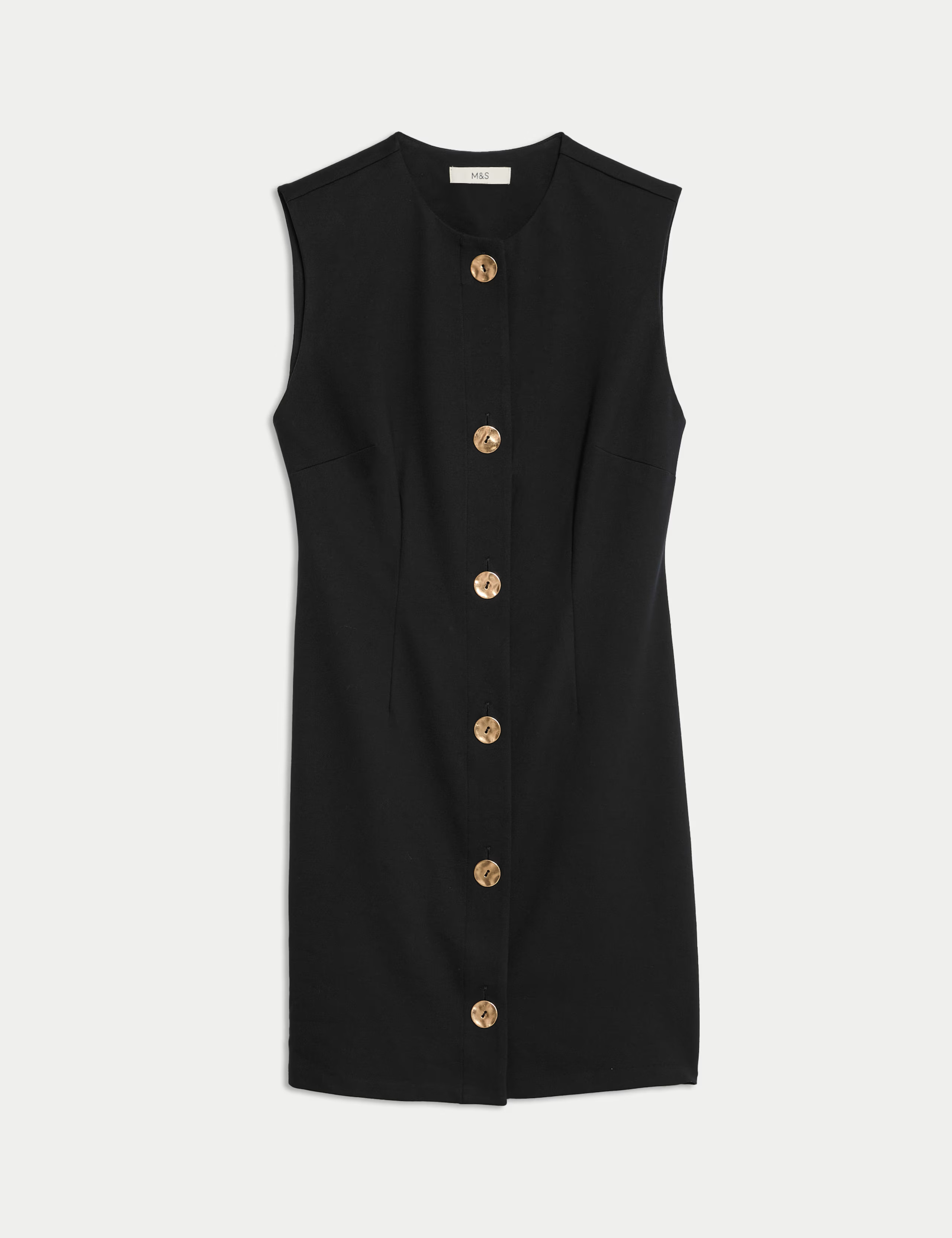 Button Detail Mini Shift Dress | Marks & Spencer (UK)