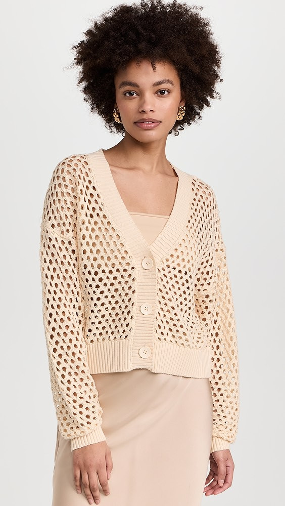 LNA Abi Open Knit Cardigan | Shopbop | Shopbop