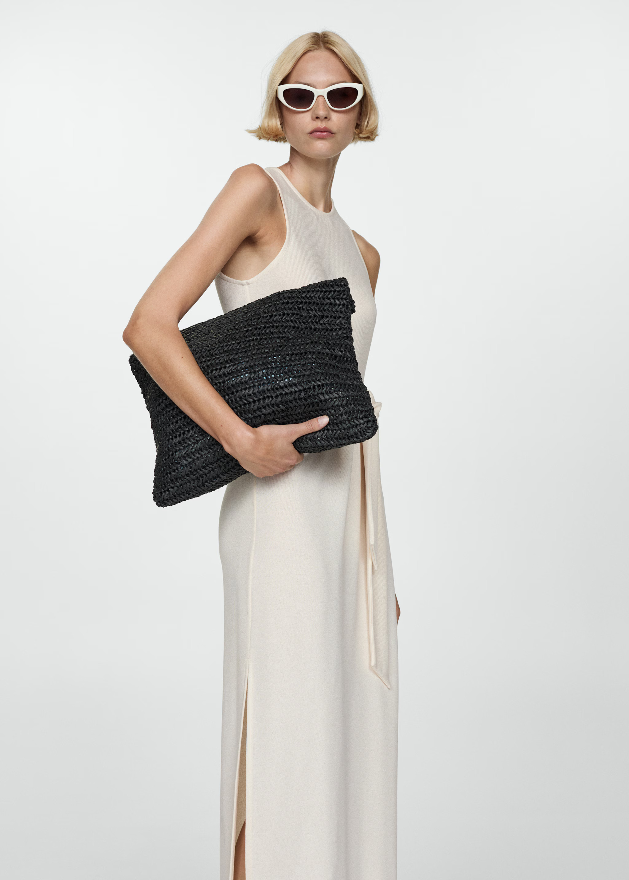 Bow knitted dress | MANGO (US)