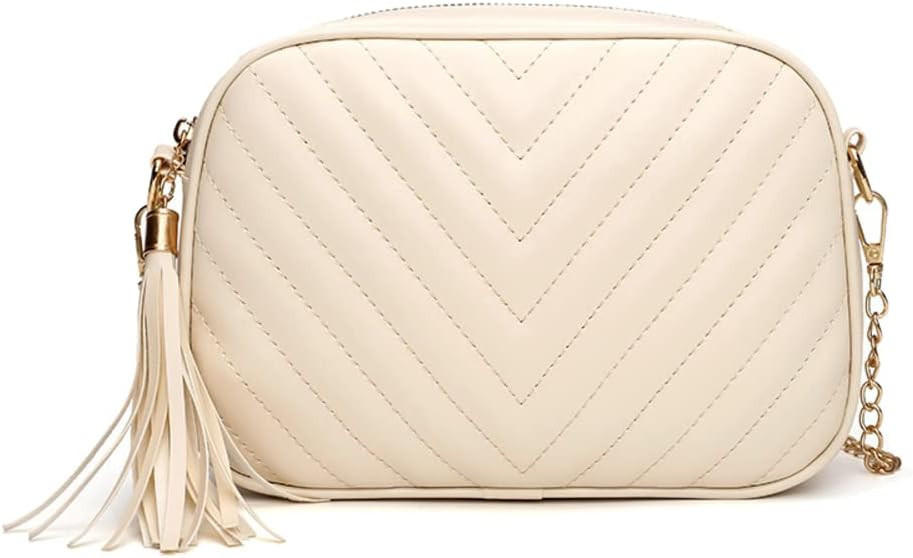 Hanbella Cross body Clutch Purses for Women & Teens - Cute Small Quilted Leather Shoulder Bag wit... | Amazon (US)