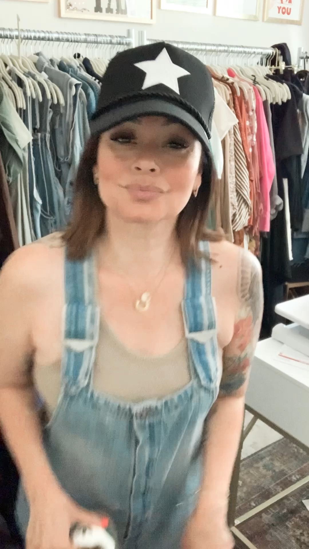 Wearing a small in overalls linked similar 

Med/lg in tank 

4 in adidas 

Summer style 
Casual style

#LTKStyleTip #LTKSaleAlert #LTKTravel