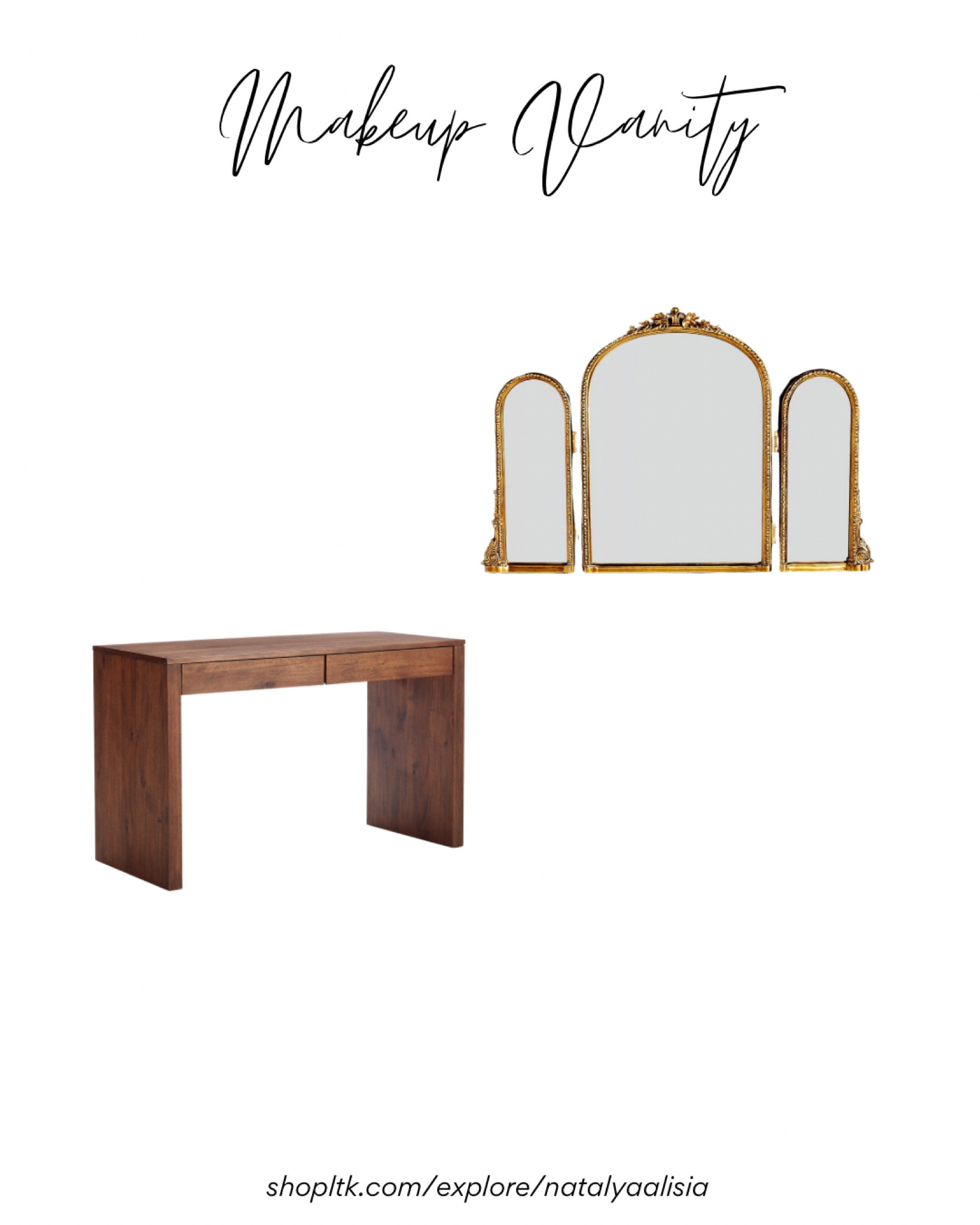 makeup vanity set up 🤍✨ exact products linked! 

#LTKBeauty #LTKHome