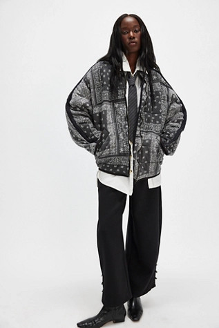 Printed Dolman Quilted Knit Jacket | Free People (Global - UK&FR Excluded)