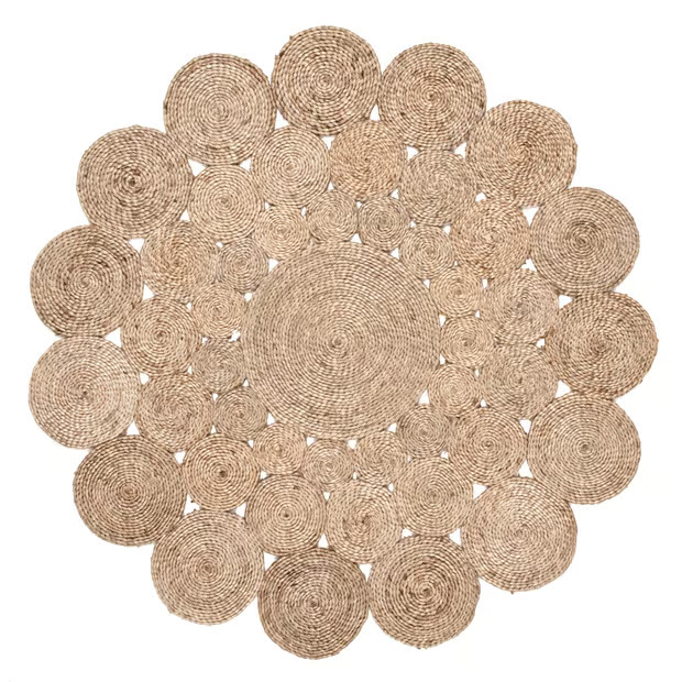 Natural Braided Concentric Circles Area Rug | Rugs USA
