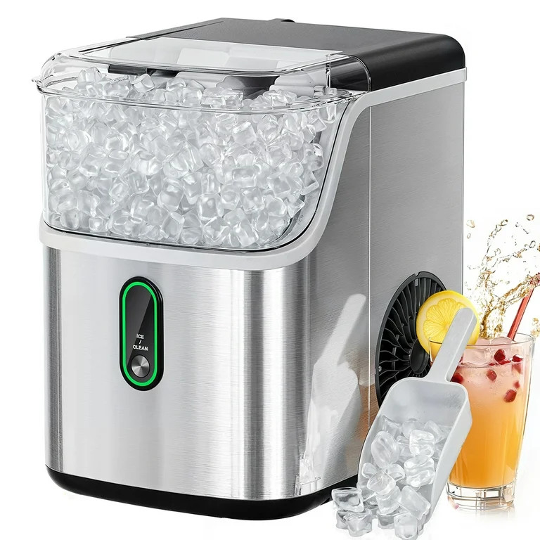 Philergo Nugget Ice Maker Countertop, Pebble Ice Maker Machine with Self-Cleaning, 35lbs/24hr, So... | Walmart (US)