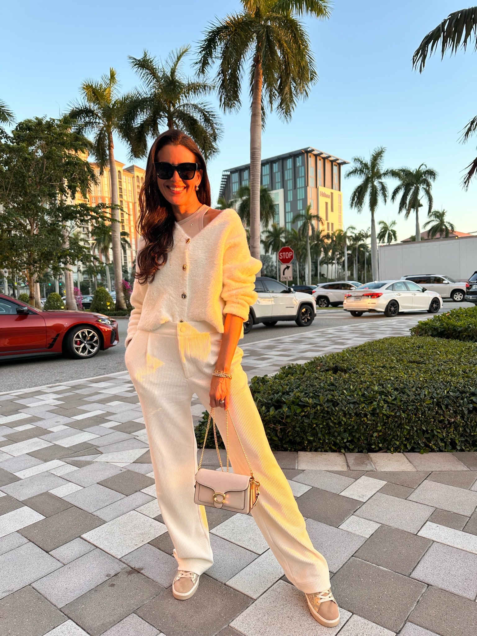 Size m in cardigan.
Size s/31” in pants. Shoes are on sale,

#LTKSeasonal #LTKStyleTip #LTKOver40