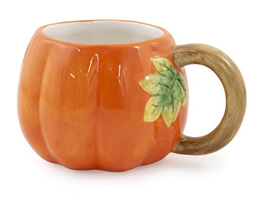 Boston International Ceramic Coffee/Tea Mug, 16-Ounces, Pumpkin | Amazon (US)