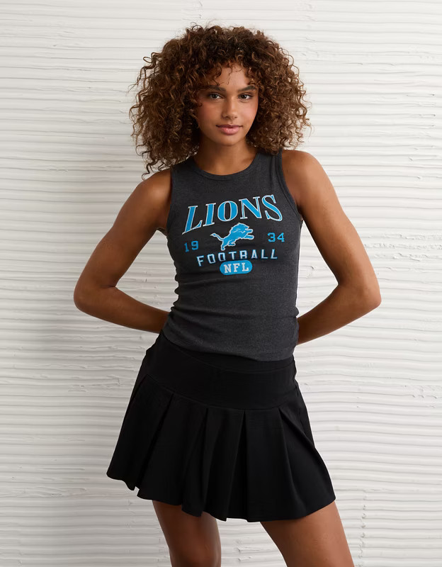 AE NFL Detroit Lions Graphic Tank Top | American Eagle Outfitters (US & CA)